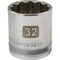 Dynamic 1/2" Drive, 32mm Metric Socket, 12 Points D015132 - alternate 3
